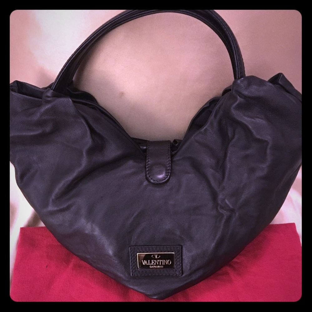 Valentino handbag- Blk leather